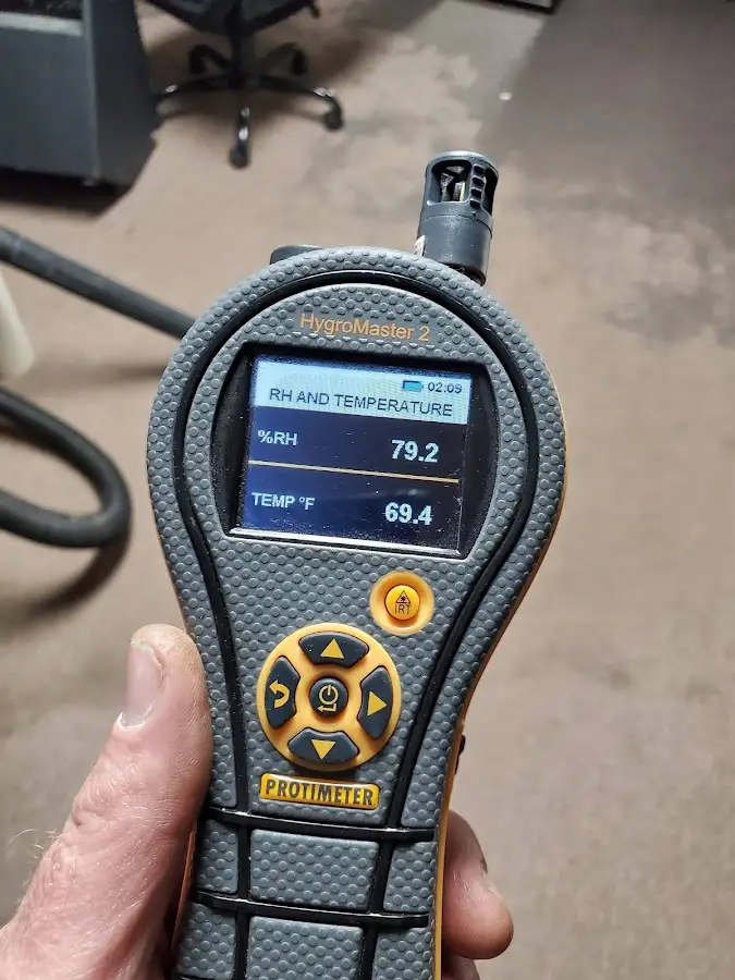 Moisture meter humidity assessment for Fire & Smoke Damage Restoration in East Rockhill